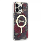 Guess iPhone 13 Pro Max Skal Flower MagSafe Kaki