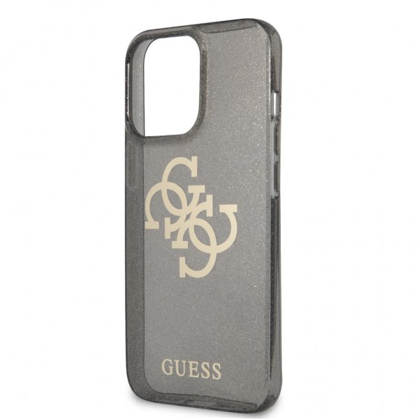 Guess iPhone 13 Pro Max Skal Full Glitter Svart