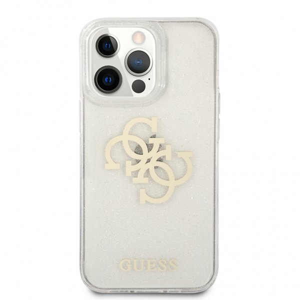 Guess iPhone 13 Pro Max Skal Full Glitter Transparent