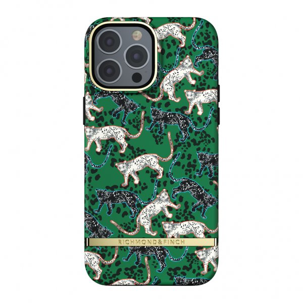Richmond & Finch iPhone 13 Pro Max Skal Green Leopard