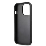 Guess iPhone 13 Pro Max Skal Hot Stamp Metal Logo Blå