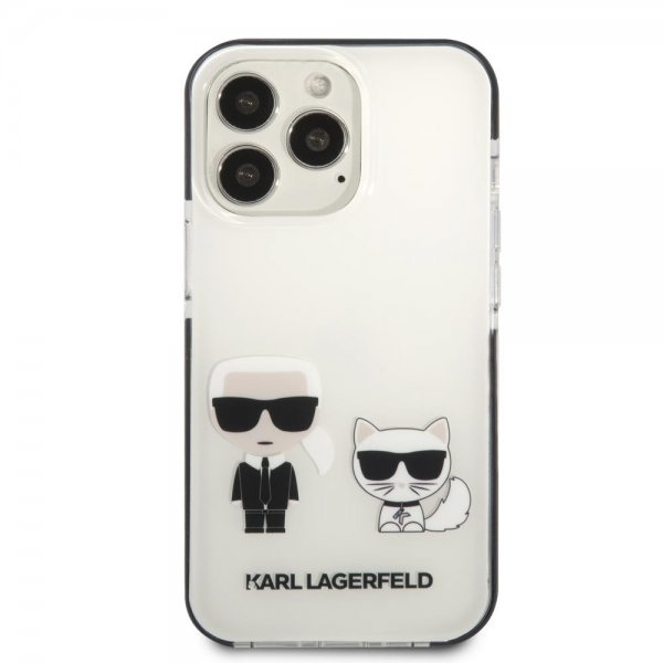 Karl Lagerfeld iPhone 13 Pro Max Skal Karl & Choupette Vit