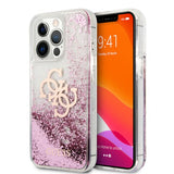 Guess iPhone 13 Pro Max Skal Liquid Glitter Rosa