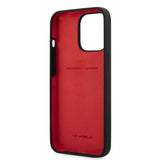 Ferrari iPhone 13 Pro Max Skal Liquid Silicone Metal Logo Svart