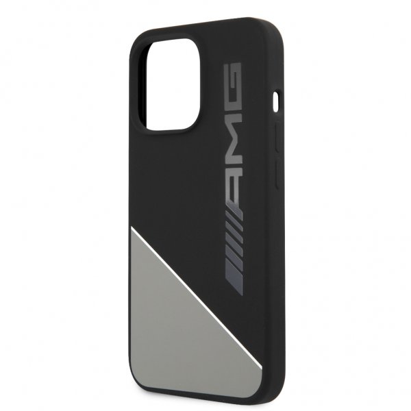 AMG iPhone 13 Pro Max Skal Liquid Silicone Two Tone Grå