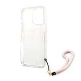 Guess iPhone 13 Pro Max Skal Marble Design Stripe Rosa