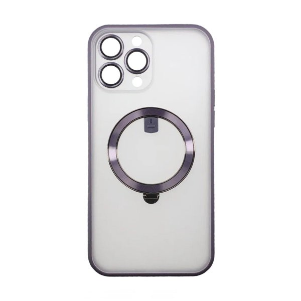 Rvelon iPhone 13 Pro Max Skal Roterbart MagSafe Stativ Lila