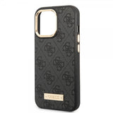 Guess iPhone 13 Pro Max Skal Metal Plate Logo MagSafe Svart