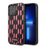 Karl Lagerfeld iPhone 13 Pro Max Skal Monogram Pattern Rosa