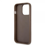 Guess iPhone 13 Pro Max Skal Printed Stripe Bottom Brun