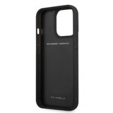 Ferrari iPhone 13 Pro Max Skal Real Carbon Metal Logo Svart