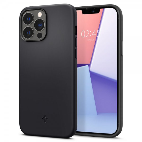 Spigen iPhone 13 Pro Max Skal Silicone Fit Svart