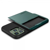 Spigen iPhone 13 Pro Max Skal Slim Armor CS Midnight Green