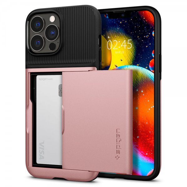 Spigen iPhone 13 Pro Max Skal Slim Armor CS Roseguld