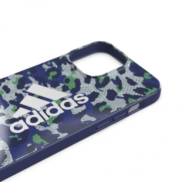 Adidas iPhone 13 Pro Max Skal Snap Case Leopard Bold Blue