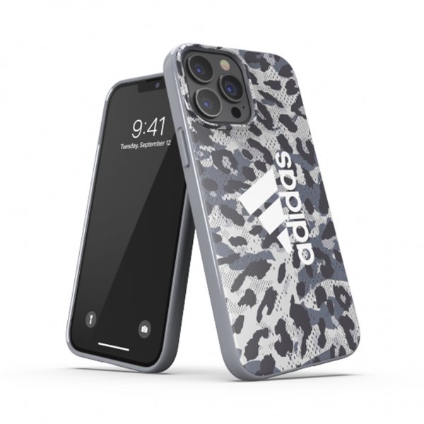 Adidas iPhone 13 Pro Max Skal Snap Case Leopard Grå
