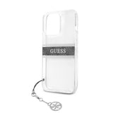 Guess iPhone 13 Pro Max Skal Stripe Charm Grå