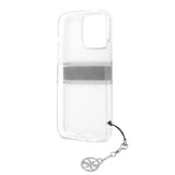 Guess iPhone 13 Pro Max Skal Stripe Charm Grå