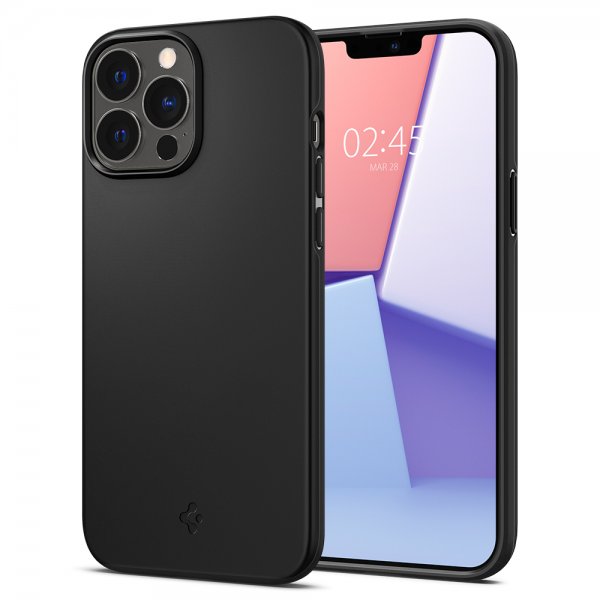 Spigen iPhone 13 Pro Max Skal Thin Fit Svart