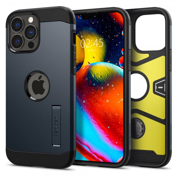Spigen iPhone 13 Pro Max Skal Tough Armor Metal Slate
