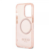 Guess iPhone 13 Pro Max Skal Translucent MagSafe Rosa