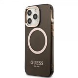 Guess iPhone 13 Pro Max Skal Translucent MagSafe Svart