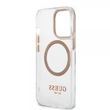 Guess iPhone 13 Pro Max Skal Transparent MagSafe Guld Transparent