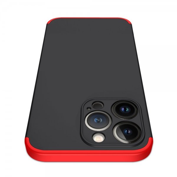 GKK iPhone 13 Pro Max Skal Tredelat Svart Röd