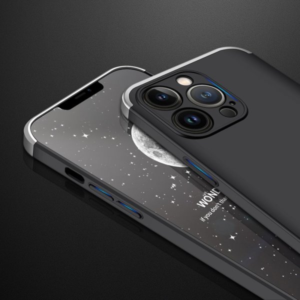 GKK iPhone 13 Pro Max Skal Tredelat Svart Silver