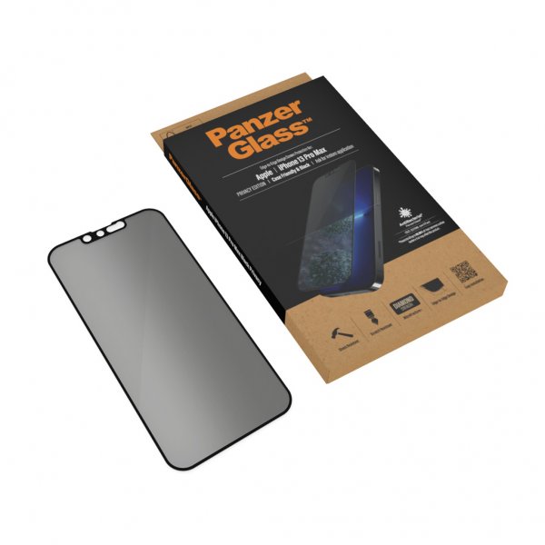 PanzerGlass iPhone 13 Pro Max Skärmskydd Edge-to-Edge Case Friendly Privacy