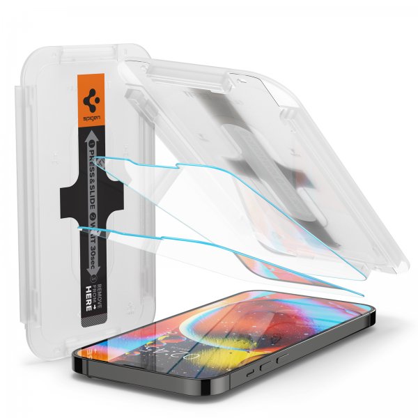 Spigen iPhone 13 Pro Max/iPhone 14 Plus Skärmskydd GLAS.tR EZ Fit 2-pack
