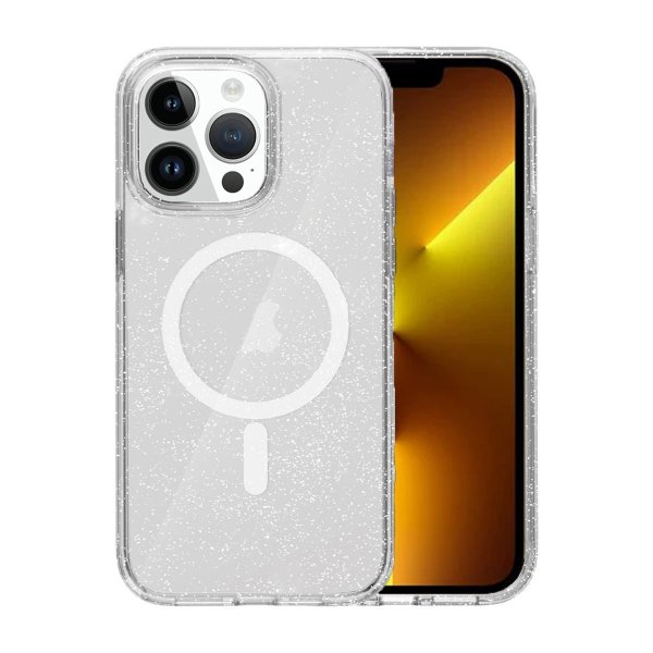 iPhone 13 Pro Skal Glitter MagSafe Transparent