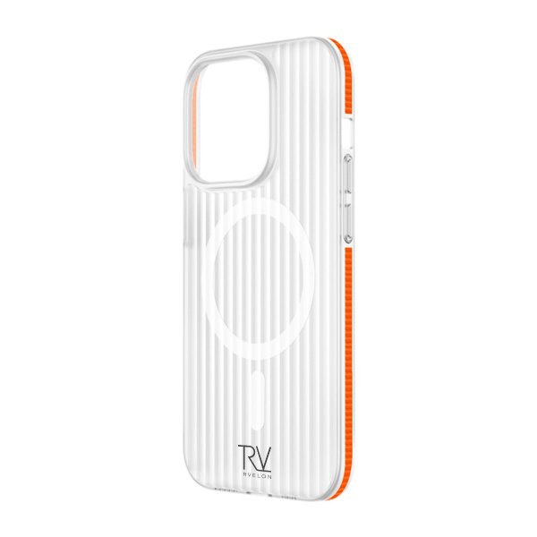 Rvelon iPhone 13 Pro Skal Korrugerad MagSafe Orange