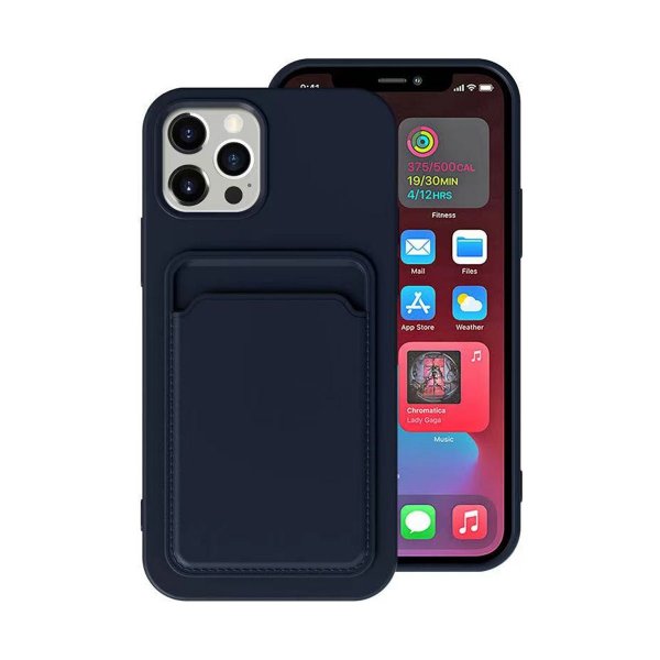 iPhone 13 Pro Skal Korthållare Blå
