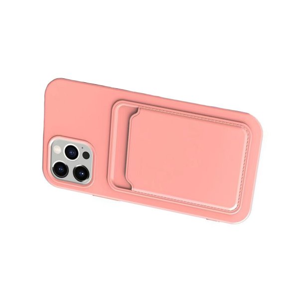 iPhone 13 Pro Skal Korthållare Rosa