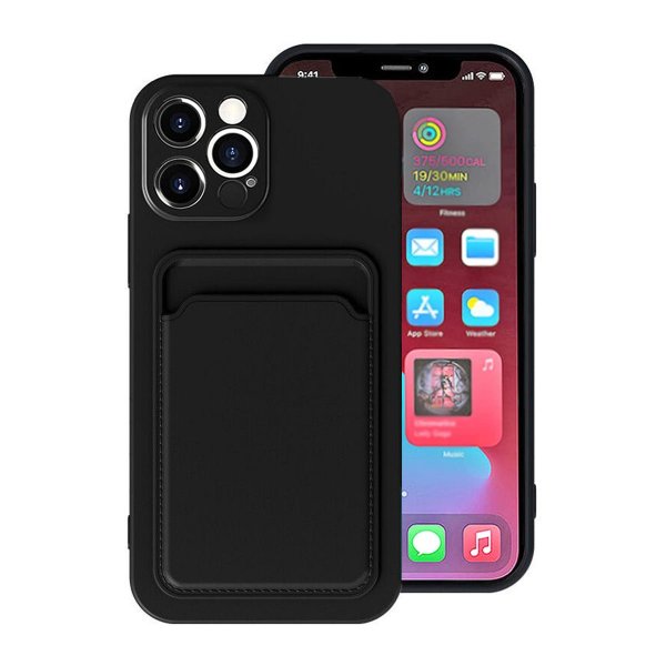 iPhone 13 Pro Skal Korthållare Svart