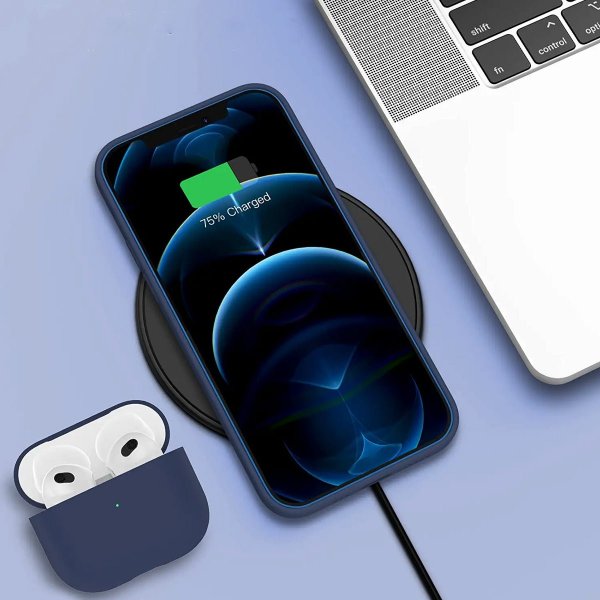 Rvelon iPhone 13 Pro Skal Silikon Blå