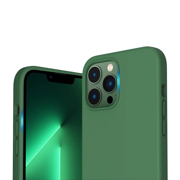 Rvelon iPhone 13 Pro Skal Silikon Grön