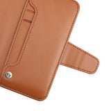 Rvelon iPhone 13 Pro Fodral Utfällbart Kortfack Brun