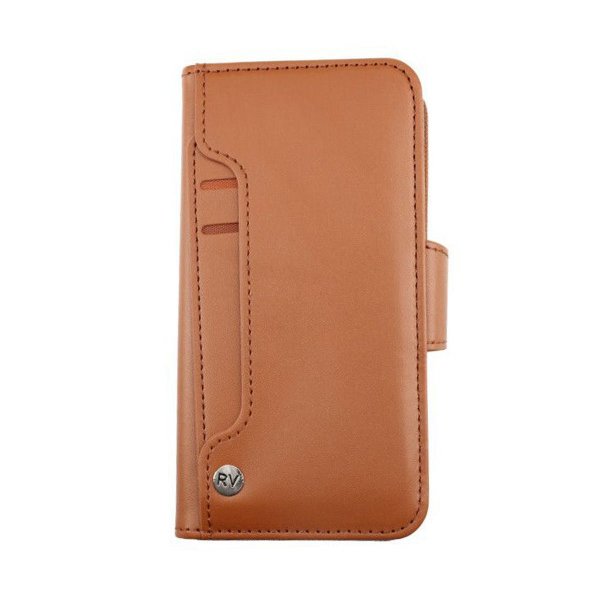 Rvelon iPhone 13 Pro Fodral Utfällbart Kortfack Brun