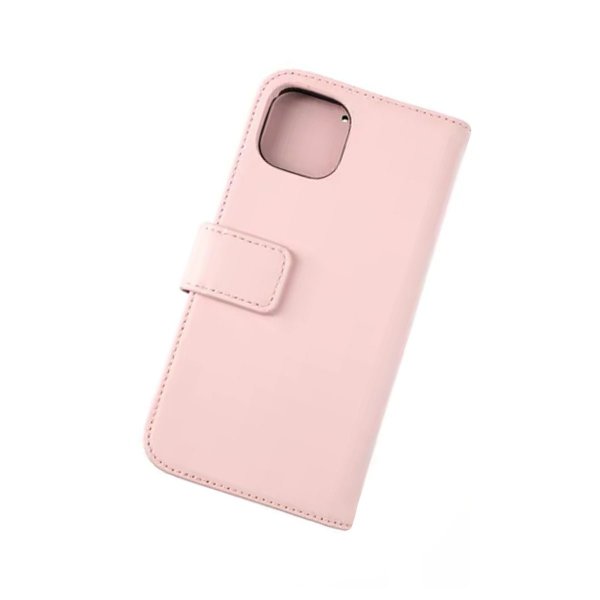 Rvelon iPhone 13 Pro Fodral Äkta läder Kortfack Rosa
