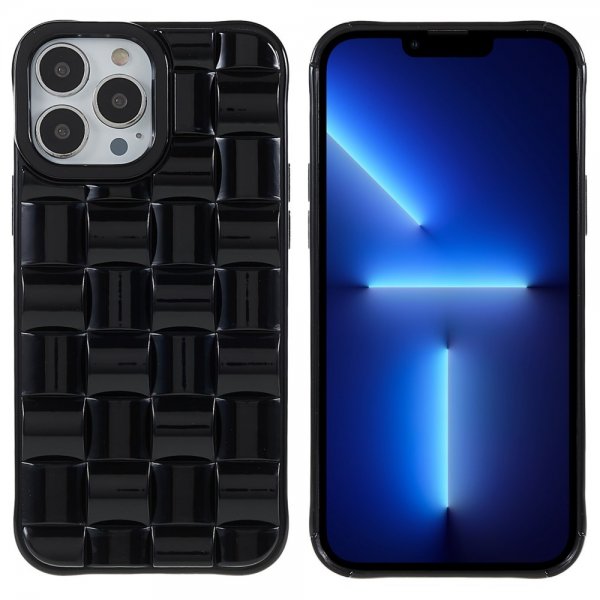 iPhone 13 Pro Skal 3D Mönster Svart
