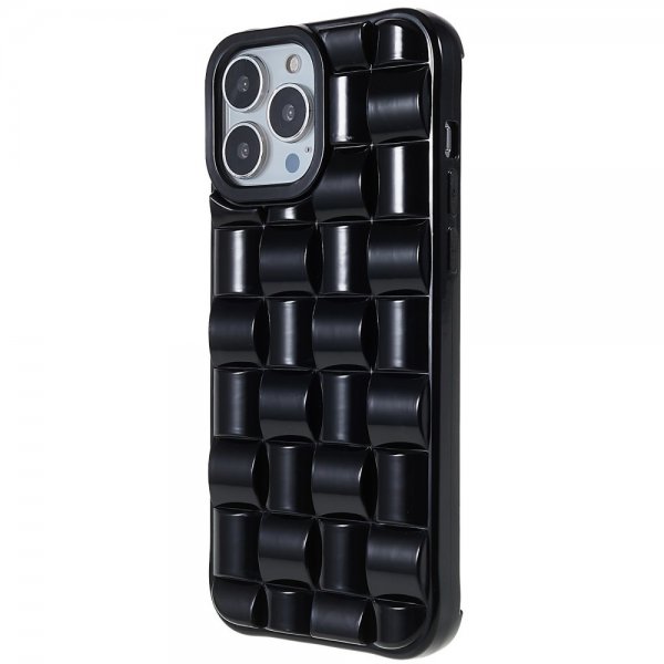iPhone 13 Pro Skal 3D Mönster Svart