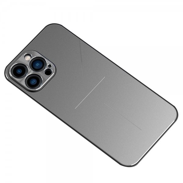 R-JUST iPhone 13 Pro Skal Aluminium Silver
