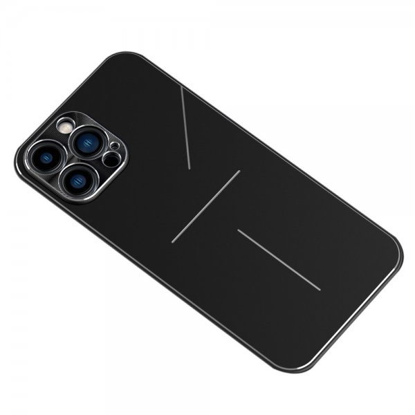 R-JUST iPhone 13 Pro Skal Aluminium Svart