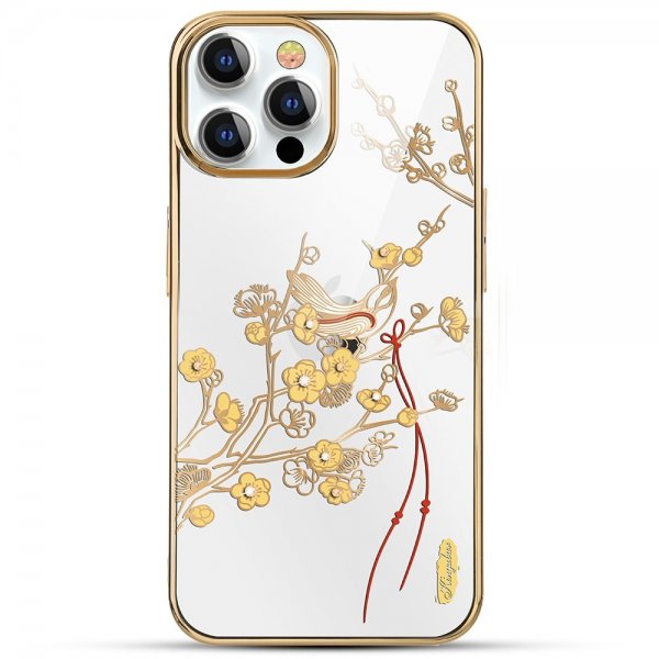 Kingxbar iPhone 13 Pro Skal Blommönster Gul
