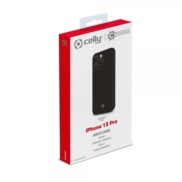 Celly iPhone 13 Pro Skal CROMO Svart