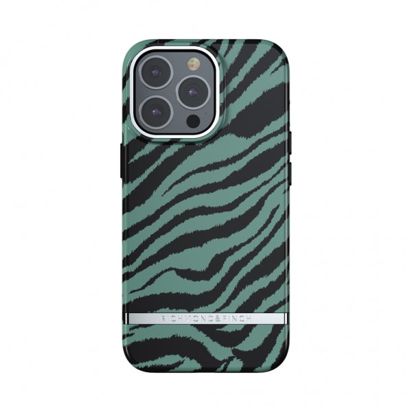 Richmond & Finch iPhone 13 Pro Skal Emerald Zebra