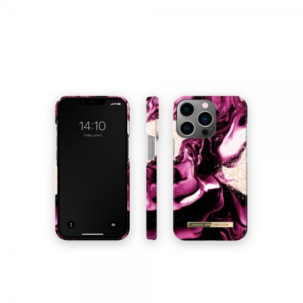 Ideal of Sweden iPhone 13 Pro Skal Fashion Case Golden Ruby