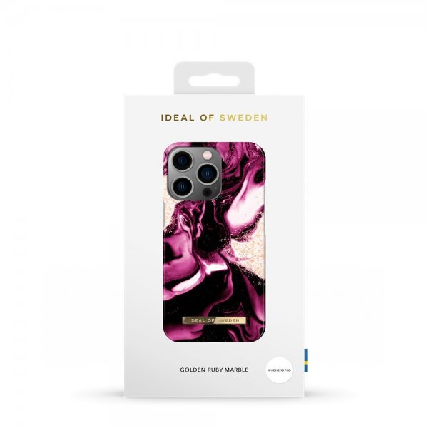 Ideal of Sweden iPhone 13 Pro Skal Fashion Case Golden Ruby